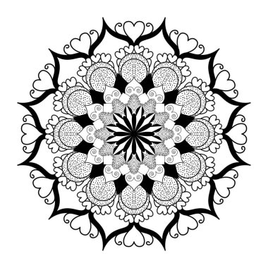 Çember Mandala Tasarım Şablonu SVG, Ai, EPS, PDF, JPG, PNG Dosyası