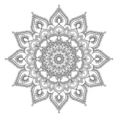 Yetişkinler İçin Mandala Boyama Kitabı Sayfaları Rahatlatır, Deneyimler Rahatlatır. Boyutlandırılabilir Vektör Dosyası.