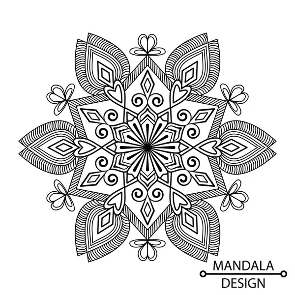 Çocuklar için Renkli Kitap Sayfası Dekorasyon Mandala Tasarımı