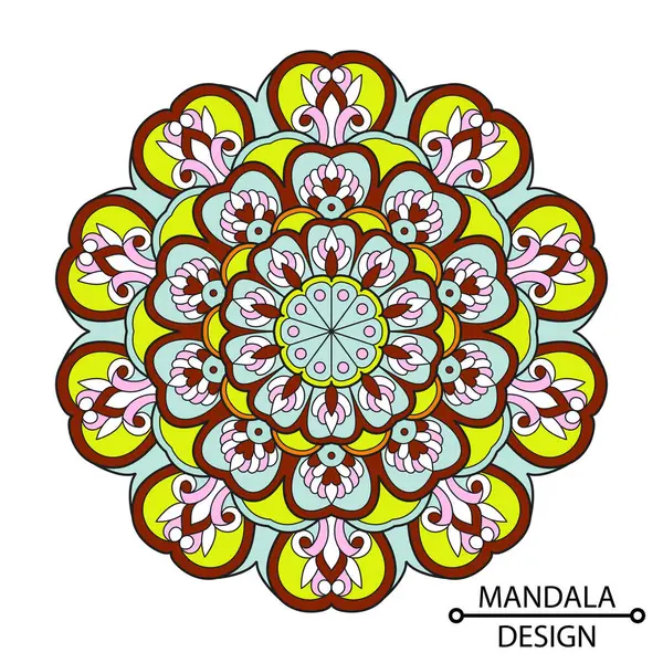 Yuvarlak çiçek, klasik monochrime rengi mandala