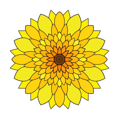 Doğal Güzel Mandala Boyama Kitap Sayfası. Yeniden boyutlandırılabilir vektör dosyası