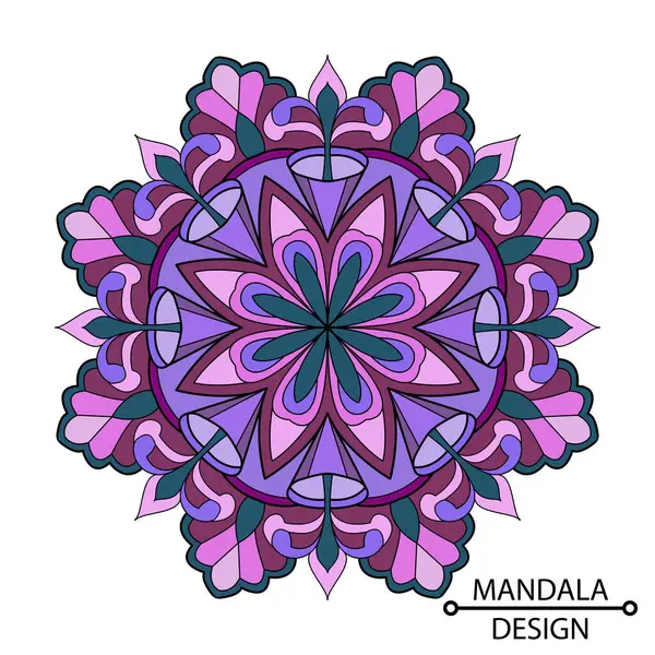 Eathic orieantal stil mandala ile dekoratif süsleme