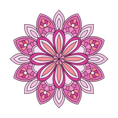 Neşeli Kasırga renginde mandala boyama kitabı sayfaları.