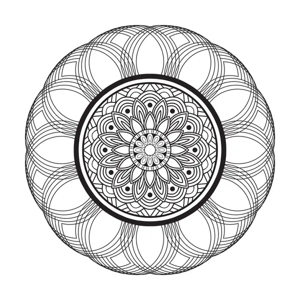 Enigmatik Halkalar yaratıcılık mandala boyama kitabı sayfası
