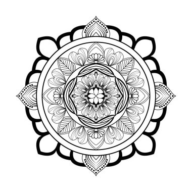 Gökkuşağı Rapsodi yetişkin boyama kitabı mandala sayfası