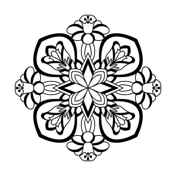 Kutsal Geometri Yetişkin mandala boyama kitabı sayfası
