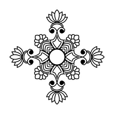 Enerji Süslemeleri Desenler Mandala Kitabı Sayfasını Boyuyor 