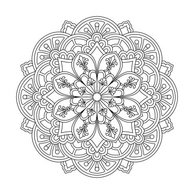 Yetişkin Ayçiçeği Senfoni boyama kitabı mandala sayfası 