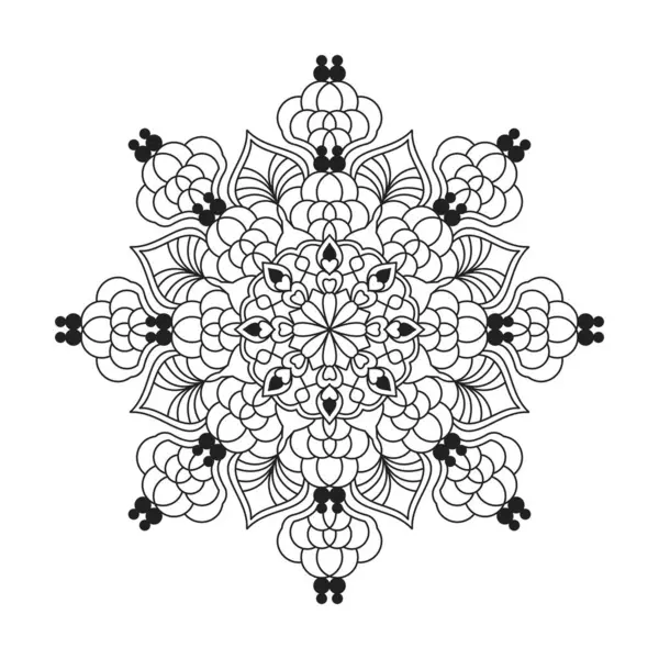 Ethereal Enigma Mandala boyama kitabı sayfası