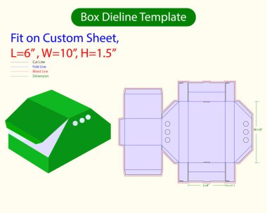 Kelebek Açılır Zarf W 12.74, H 9.74 cm Dieline Şablonu. Tasarım Düzenlenebilir Vectoe Dosyası