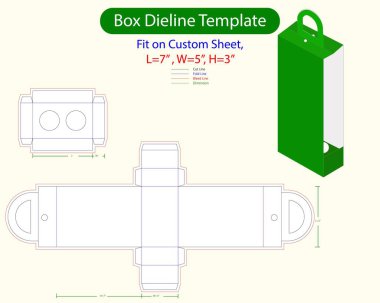 Kelebek Açılır Zarf W 12.74, H 9.74 cm Dieline Şablonu. Tasarım Düzenlenebilir Vectoe Dosyası