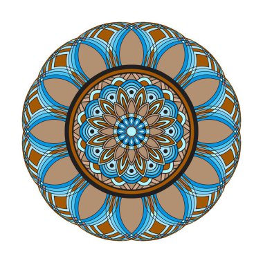 Enigmatik Yüzükler Renk Yaratıcılığı mandala boyama kitabı sayfası. Yetişkinler İçin Mandala Boyama Kitabı Sayfaları Rahatlatır, Deneyimler Rahatlatır. Yeniden Boyutlandırılabilir Vektör Dosyası