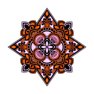 Yetişkin İlahi Serenity Renkli Mandala boyama kitabı sayfası. Yetişkinler İçin Mandala Boyama Kitabı Sayfaları Rahatlatır, Deneyimler Rahatlatır. Yeniden Boyutlandırılabilir Vektör Dosyası