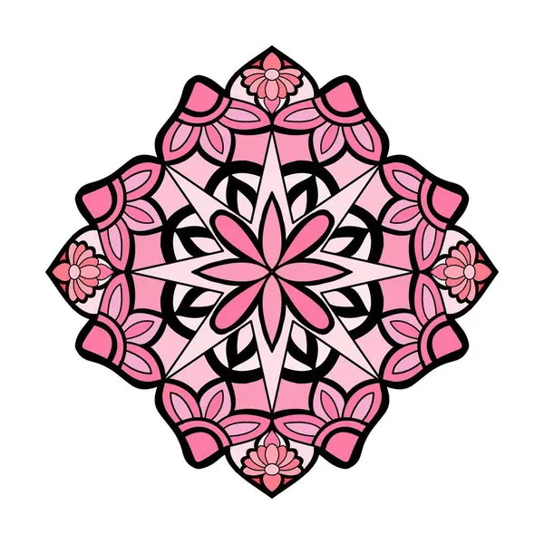 Mandala Mozaik boyama kitabı sayfası. Yetişkinler İçin Mandala Boyama Kitabı Sayfaları Rahatlatır, Deneyimler Rahatlatır. Yeniden Boyutlandırılabilir Vektör Dosyası