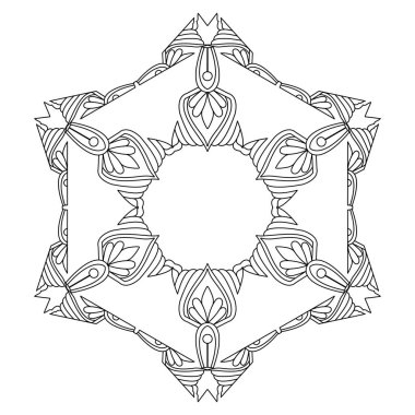 Unity Mandala Renkli Kitap Sayfası şablonu. Yetişkinler İçin Mandala Boyama Kitabı Sayfaları Rahatlatır, Deneyimler Rahatlatır. Yeniden Boyutlandırılabilir Vektör Dosyası