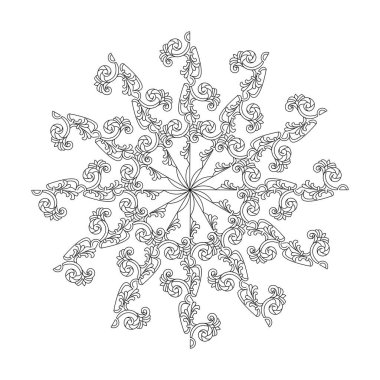 Dekoratif Mandala Renkli Kitap Sayfası. Yetişkinler İçin Mandala Boyama Kitabı Sayfaları Rahatlatır, Deneyimler Rahatlatır. Yeniden Boyutlandırılabilir Vektör Dosyası