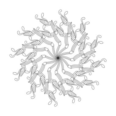 Kristal Görüler Mandala Renkli Kitap Sayfası şablonu. Yetişkinler İçin Mandala Boyama Kitabı Sayfaları Rahatlatır, Deneyimler Rahatlatır. Yeniden Boyutlandırılabilir Vektör Dosyası