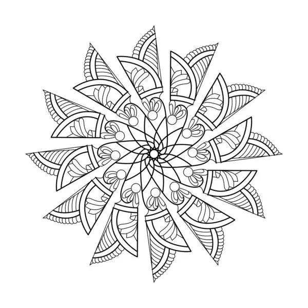 Farkındalık Mandala Renkli Kitap Sayfası şablonu. Yetişkinler İçin Mandala Boyama Kitabı Sayfaları Rahatlatır, Deneyimler Rahatlatır. Yeniden Boyutlandırılabilir Vektör Dosyası