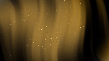 Siyah zemin üzerinde altın benekler olan altın ışık çizgileri. Lüks markalaşma, şenlikli tasarımlar ve zarif dijital arkaplanlar için uygundur..