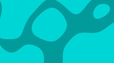 Deniz mavisi ve turkuaz şekilli soyut bir arkaplan. Modern tasarım projeleri, web grafikleri ve canlı dijital sanat çalışmaları için elverişli.