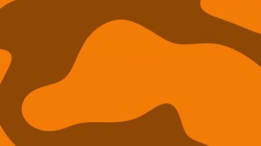 Kahverengi dalgalı şekilli turuncu arkaplan, sonbahar temalı tasarımlar, pazarlama malzemeleri, soyut arka planlar veya canlı dijital projeler için ideal.