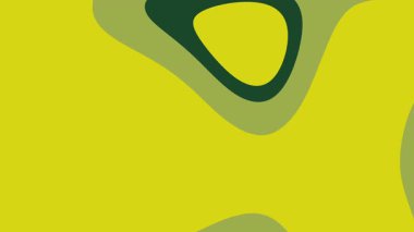 Yeşil şekilli sarı arkaplan. Canlı ve modern tasarımlar için ideal ya da renkli bir pop parçasına ihtiyaç duyan dijital sunumlar.