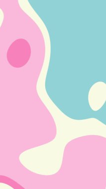 Pembe mavi ve krem soyut şekiller arka planlar, duvar kağıtları, grafik tasarım projeleri, web tasarımı ve sanatsal sunumlar için uygundur.