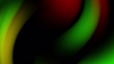 Cesur ve soyut bir arka plan. Kırmızı, yeşil, sarı ve siyah kıvrımlar, Juneteenth 'in özünü sembolize ediyor..