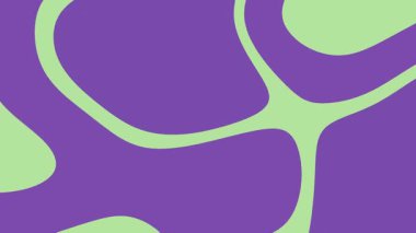 Özgeçmiş, dijital tasarım, tekstil ve modern estetik sanatsal projeler için uygun soyut mor ve yeşil dalgalı desen.