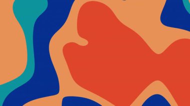 Özgeçmiş, web siteleri, grafik baskıları, posterler ve canlı renklere ihtiyaç duyan yaratıcı projeler için soyut mavi turuncu ve deniz mavisi tasarımı uygun.