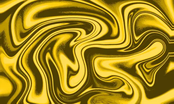Soyut Akan Altın ve Karanlık Tonlar, Dinamik Sıvı Mermer Desi