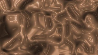 Koyu kahverengi tonlarda parlak sıvı dokulara sahip zengin soyut bir arka plan. Organik akış ve parlaklık fütüristik, sanatsal ve lüks bir görünüm yaratır..