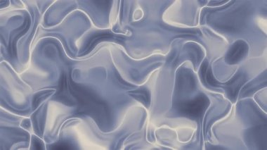 Yumuşak krem ve mavi tonlarda akan sıvı dokusuyla soyut parlak yüzey