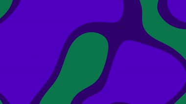 Yeşil ve mor tonlarda pürüzsüz organik şekillere sahip asgari soyut arkaplan, yaratıcı, markalaştırıcı ve dekoratif tasarım projeleri için uygun cesur bir modern kompozisyon oluşturur..