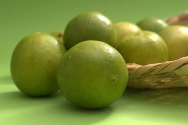 Tahta sepetin içinde hindistan cevizi