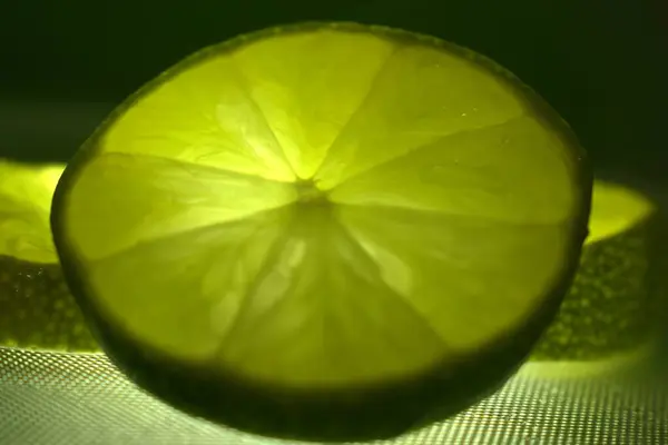 Yakın çekim - bir dilim limon