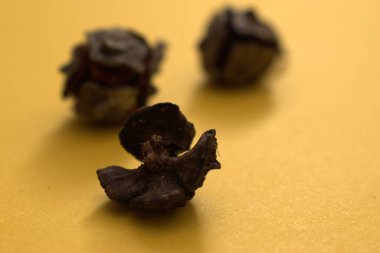 Bir sırada kuru karanfiller, makro