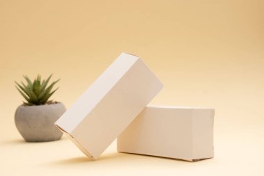 Beyaz Karton Kozmetik Kutuları Zarif Marka Paketleme Model