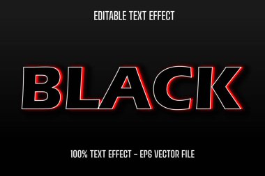 Siyah Metin Efekti Sokak Biçimi