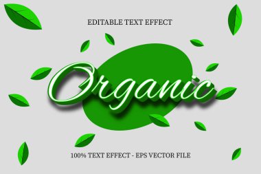 Organik 3D Metin Efekti Modern Biçim