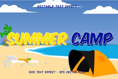 Yaz Kampı Metin Efekti