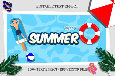 Merhaba Yaz Metni Efekti