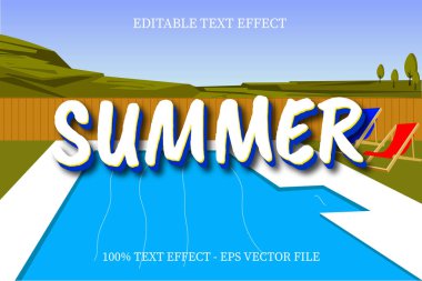 Yaz Havuzu Metin Efekti