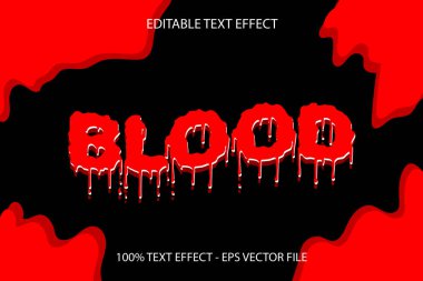 Kan Metni Efekti Modern Biçim