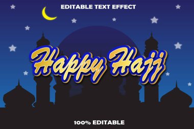 Hac Mabrour Düzenlenebilir Metin Efekti