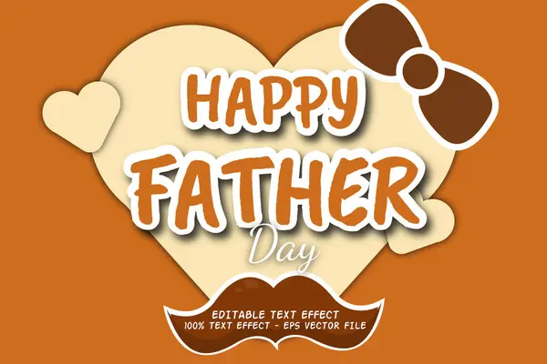 stock vector Father Day Text Effect Modern Style