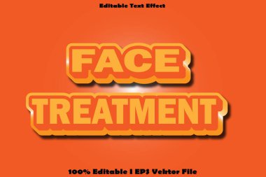 Yüz Tedavisi Düzenlenebilir Metin Efekti