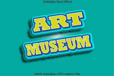 Sanat Müzesi Düzenlenebilir Metin Efekti