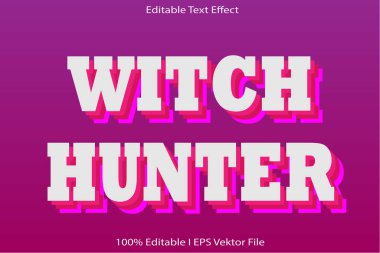 Cadı Avcısı Düzenlenebilir Metin Efekti