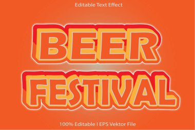 Bira Festivali Düzenlenebilir Metin Efekti